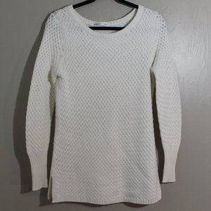 Athleta Honeycomb Wool Blend Long Sleeve Sweater